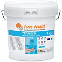 Los mejores  - PINTURA PISCINAS AL AGUA 5 KG - AZUL - ANTIALGAS - TECPISCEL W DE TECNO PRODIST